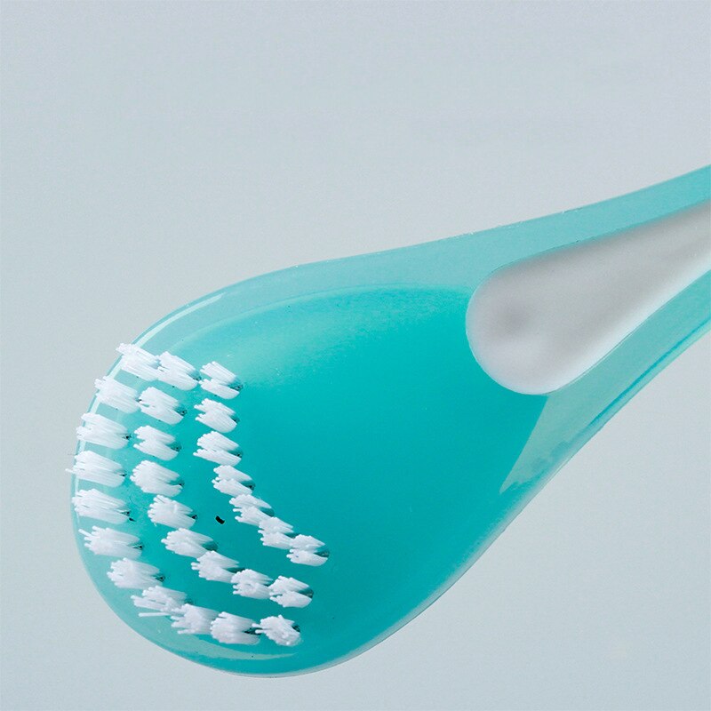 Silicone Tongue Brush Tongue Scraper Oral Hygiene Supplies Double Side Toothbrush Oral Cleaning Tool Fresher Breath Toothbrush