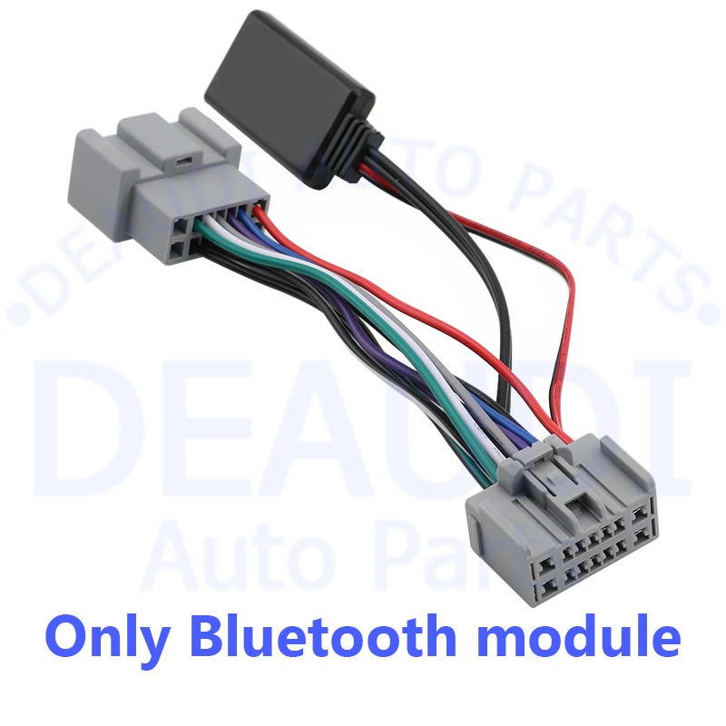 Para volvo bluetooth 5.0 módulo de chamada telefônica handfree aux in cabo adaptador para volvo s40 v40 v50 v70 s60 s70 s80 c30 c70 xc70 xc90: Branco