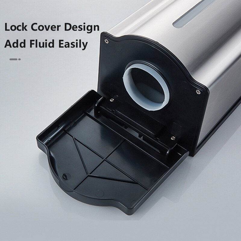 Stainless Steel Automatic Sensor Soap Dispenser Touchless Wall-mounted Drip Soap Dispenser Home Bathroom Accessories