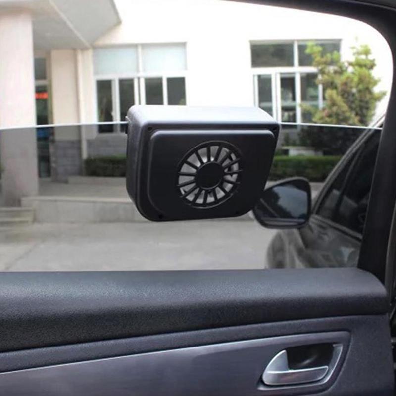 Solar Powered Auto Window Fan Colder Air Vent Cooling with Ventilation Rubber Solar Cooler Car Stripping Radiator Fan Exhau C0T7