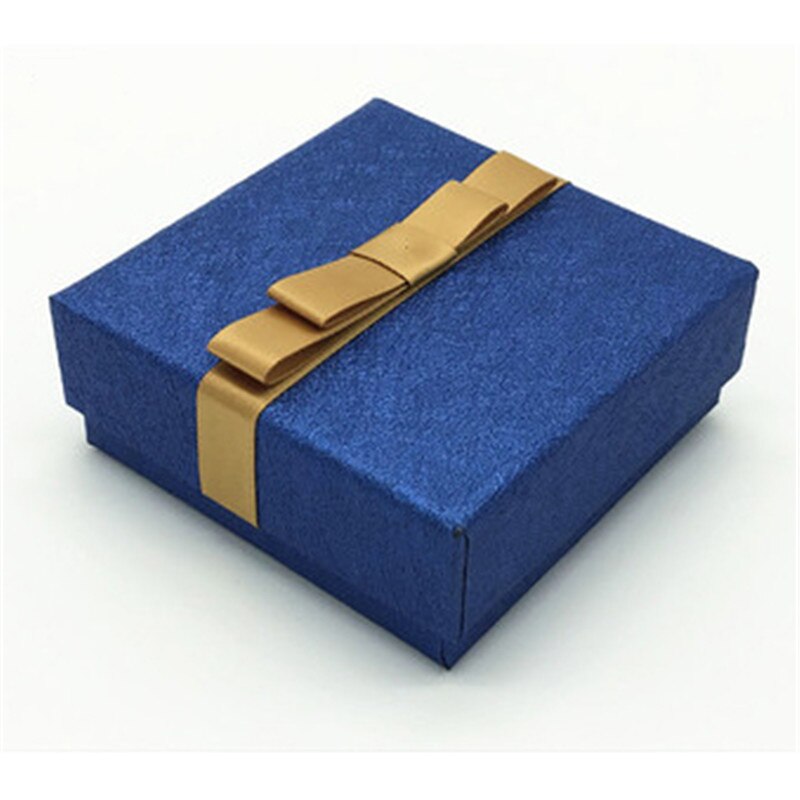 20pcs/group, special paper box with full leather paper, ring box pendant box, multi-purpose jewelry box, factory outlet, la: Blue A