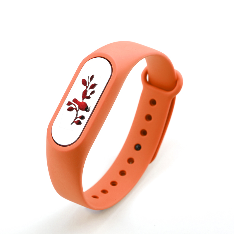 Ubelieve Bambini In Acciaio Inox Regolabile Olio Essenziale Del Braccialetto Dei Bambini del Silicone Degli Uomini Donne Diffusore Locket Braccialetti di Silicone: Orange 010