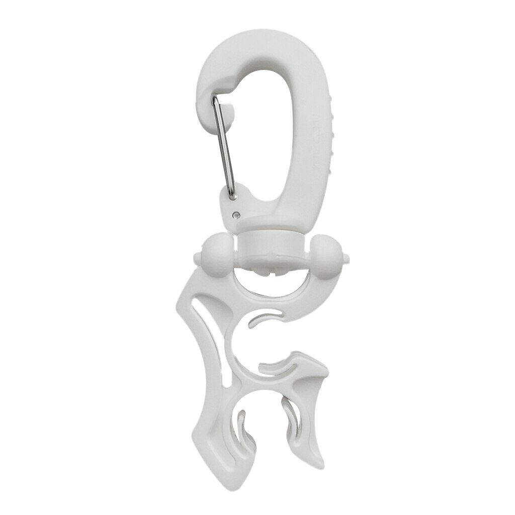 Onderwater Duiken Dubbele Bcd Slang Retainer Houder Met Vouwen Clip-Houdt Tot 2 Slangen-Wit