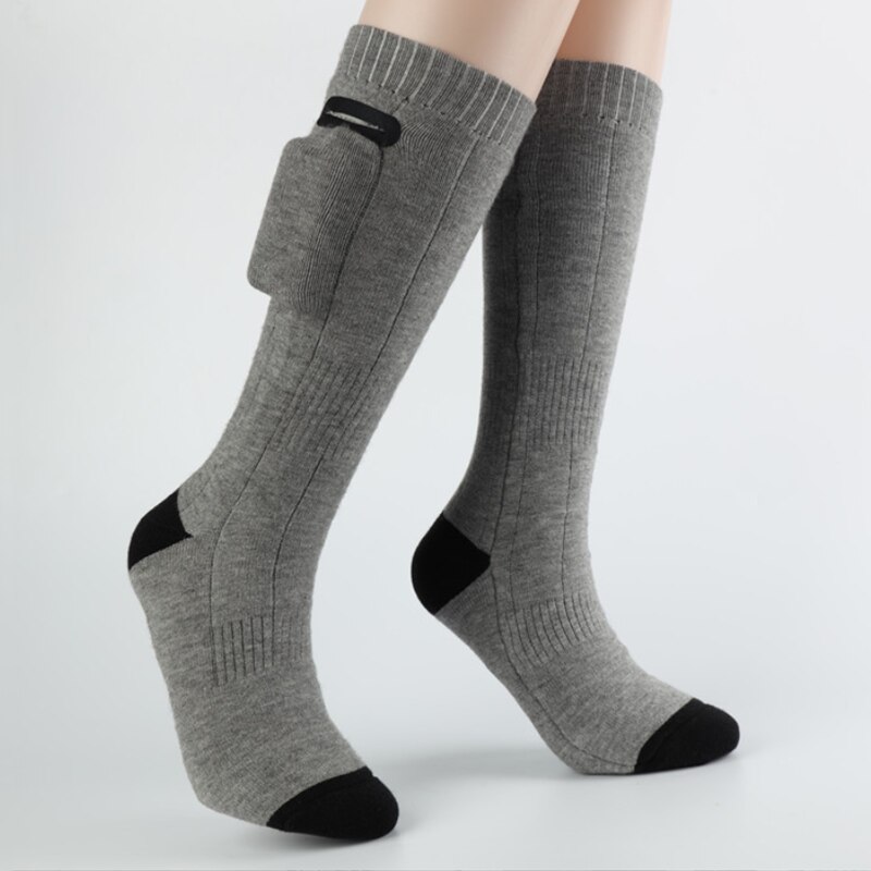 Thermische Baumwolle Erhitzt Socken Männer Frauen Batterie Betrieben Winter Skifahren Fuß Wärmer Elektrische Socken Erwärmung Socken