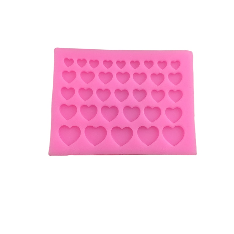 Baking Mold Cake Dessert Table Small Edge Triangular Star Circular Heart-shaped Chocolate Flip Sugar Silicone Grinding Tool