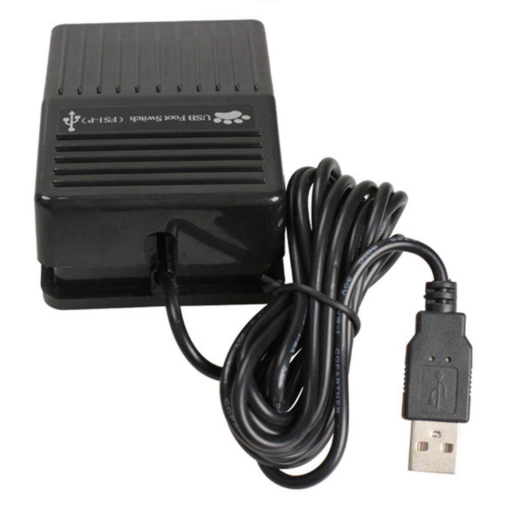 USB Single Foot Switch Keyboard Pedal Control one Switch for PC Computer USB Action Control Pre-program Key Functions mouse