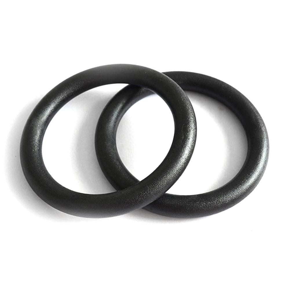 2 Pcs 28mm Heavy Duty ABS Plastic Sports Fitness Gymnastics Ring With Foam Handle Gym Sports Pull Ring Indoor Fitness Equipment: Default Title