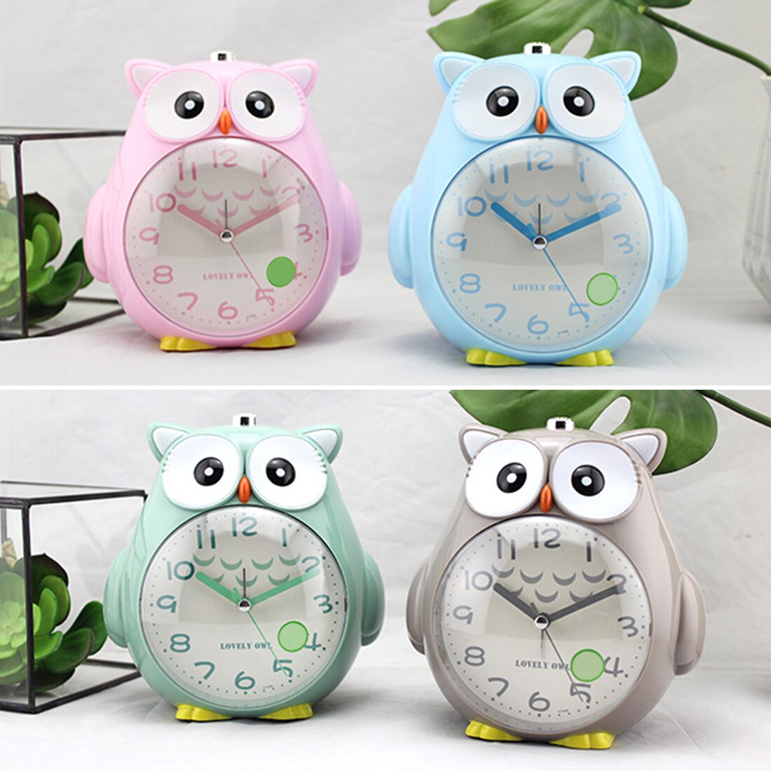 Christmas Leuke Uil Wekker Creatieve Lichtgevende Klokken Student Muziek Snooze Wekker Verjaardag Kinderkamer Decoratie