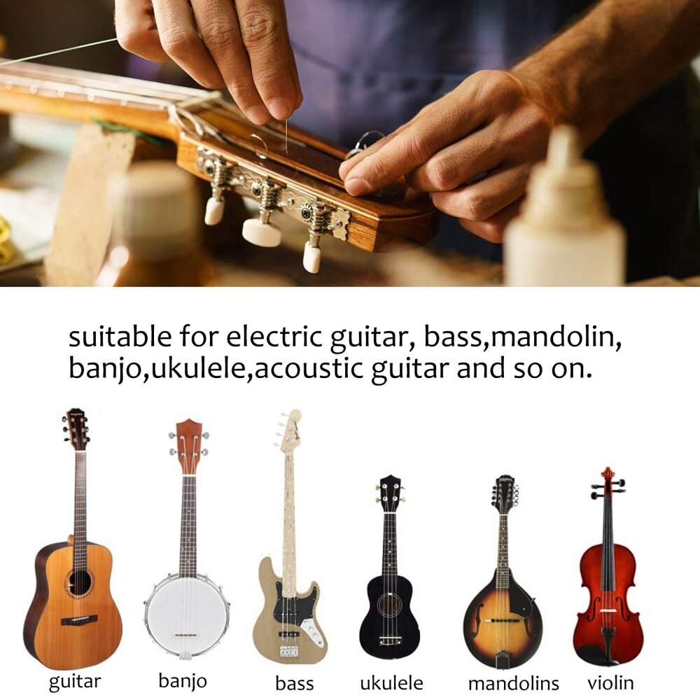 Juego completo de herramientas de mantenimiento para reparación de guitarra, accesorios de guitarra útiles, duraderos y portátiles, Kit de configuración de guitarra, piezas de reparación para Outd