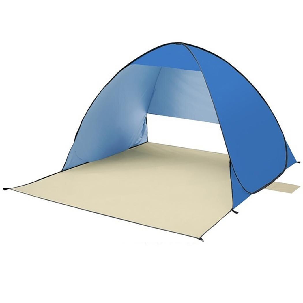 Automatic Camping Tent Summer Tent Shelter Camping Outdoor Portable UV Protection Beach Tent for Hiking Travelling Summer Supply: blue