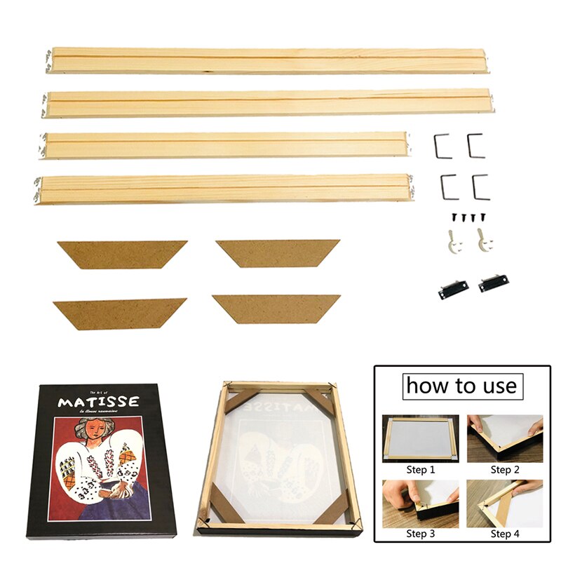 Diy Natuurlijke Houten Frame Voor Canvas Prints En Canvas Schilderij Art Quadros Pictures Houten Frame