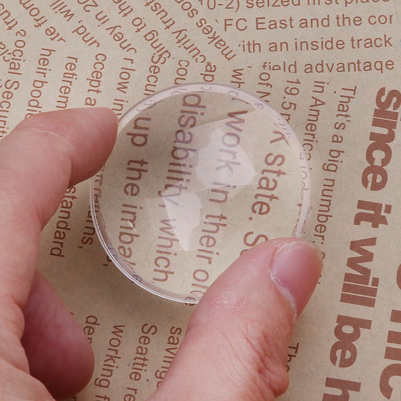 10 pièces lentille lenticulaire biconvexe 3D virtuel VR lunettes lentille loupe Transparent acrylique convexe lentille