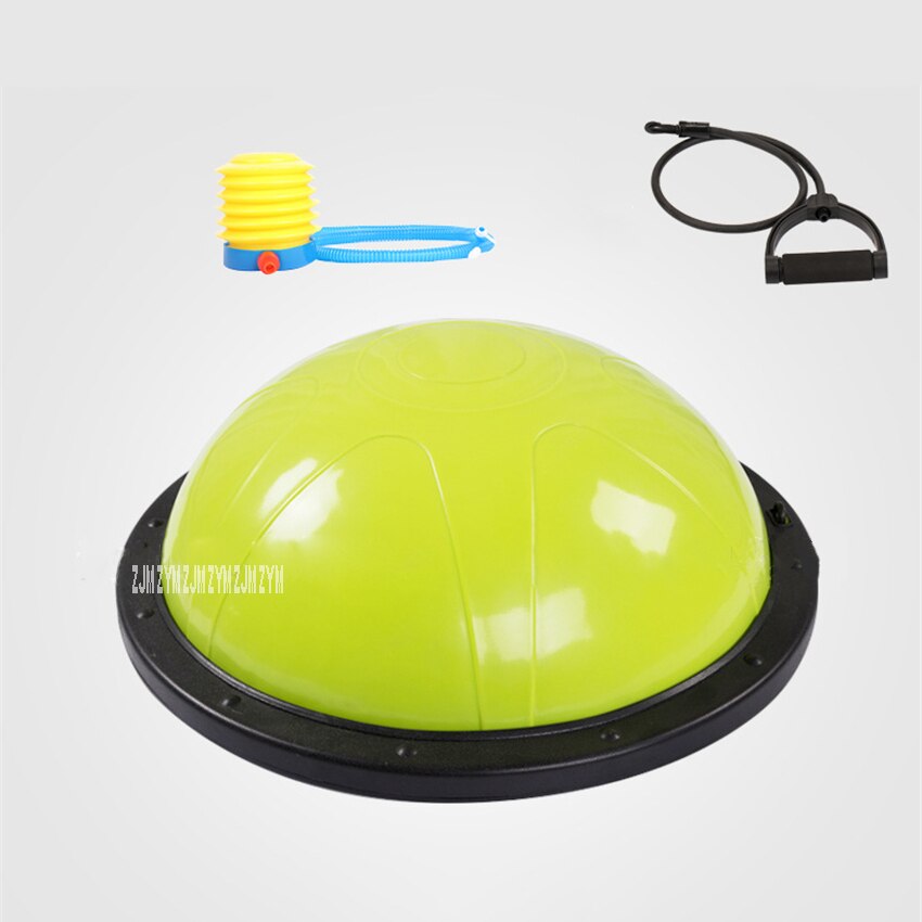 Yoga Balance Ball Half Fitness Bosu Ball Explosion-Proof Halfsphere Semisphere Fitball Rehabilitation Massage Wave Speed Ball: Fruit green
