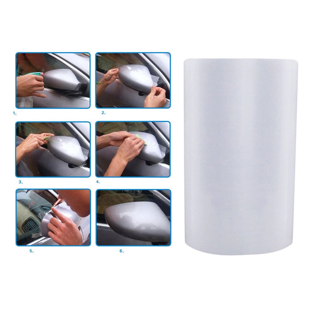 Película de cubierta de borde de alféizar de placa de puerta de coche, antiarañazos pegatina de PVC transparente,