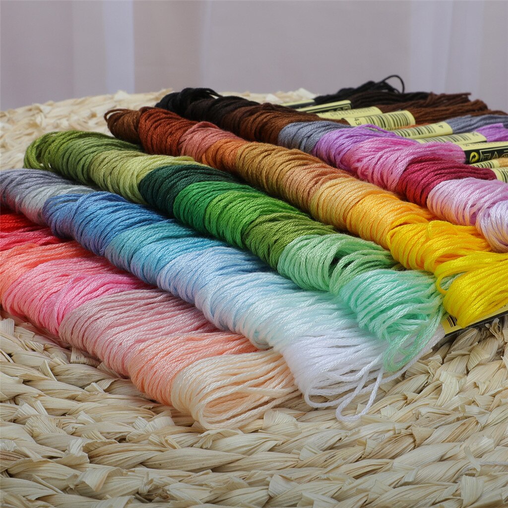 Embroidery Floss 50 Skeins Rainbow Color Embroidery Thread Cross Stitch Floss