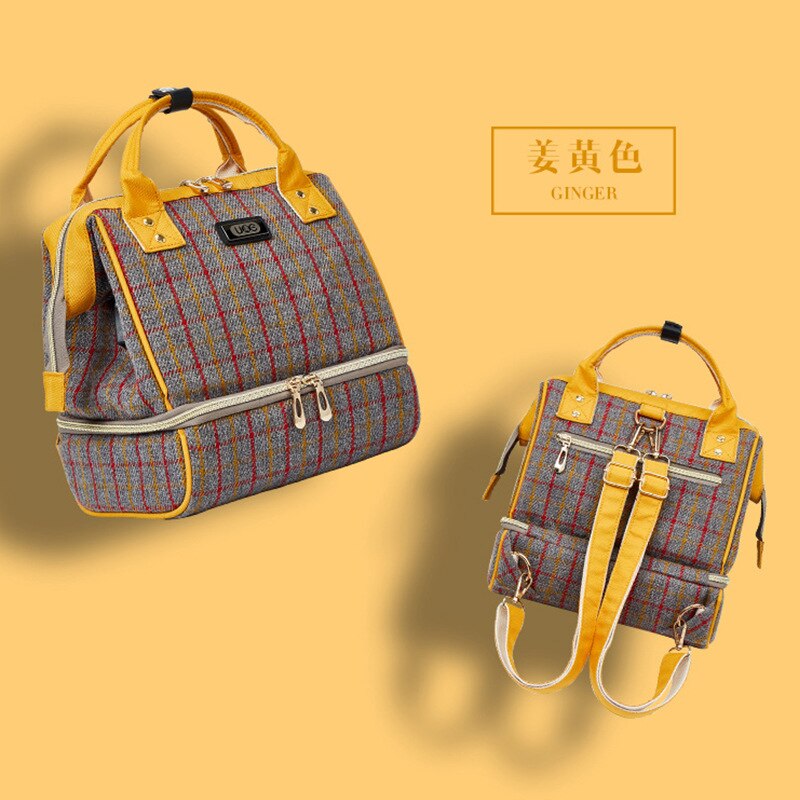 Usb-moedertas, luiertas, babyverzorgingsrugzak, kinderwagentas, multifunctioneel, droog en nat, scheidingsrugzak, melk, lunchtas: 4