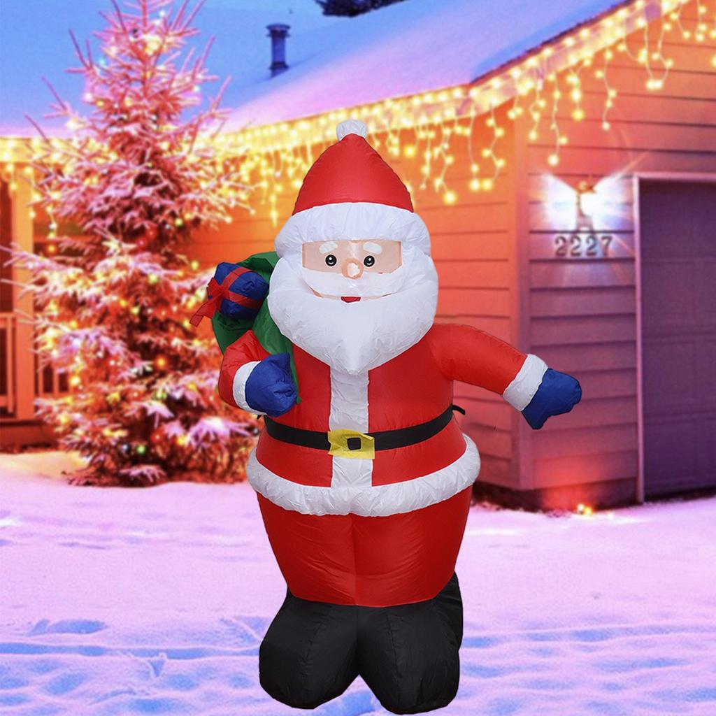 Opblaasbare Kerstman Speelgoed 120Cm Met Led-verlichting Decor Blow Voor Xmas Eu Adapter