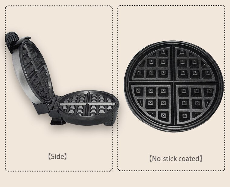 Electric Waffle Maker Non-Stick Cooking Plates Breakfast Cake Cooking Machine Waffle Iron Tray EU/UK/US Plug for Christmas
