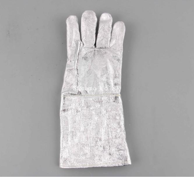 Guantes de alta temperatura, protección contra la radiación, papel de aluminio, ignífugo, 300 grados, protección antiquemaduras, nuevos