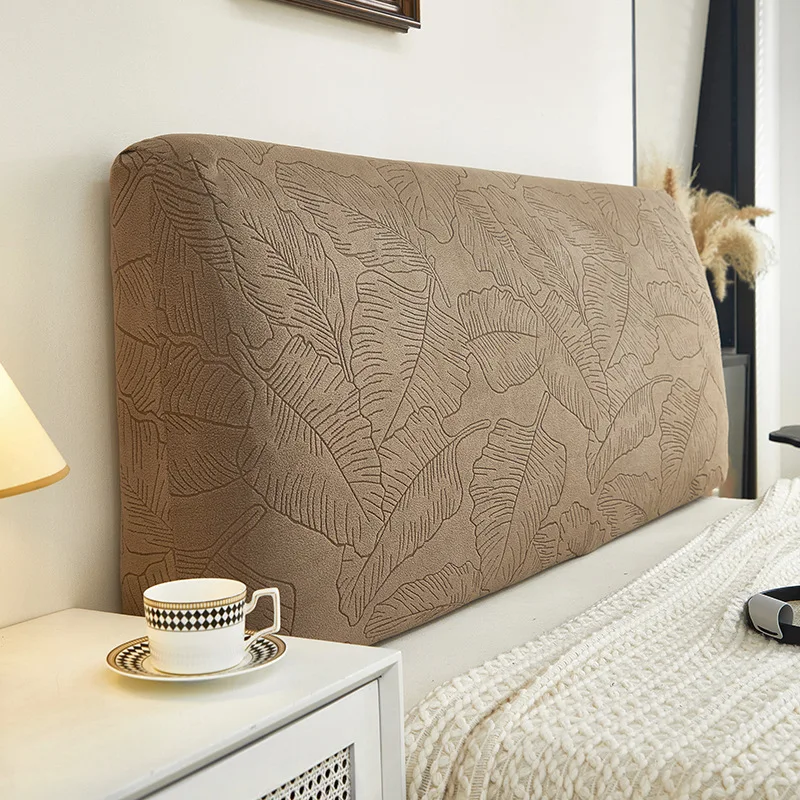 Copritesta letto elastico tutto-compreso Copritesta jacquard tinta unita Copritesta letto leggero di lusso con retrò lungo Copritesta protettiva per la casa: 120*65 / marina militare Blu