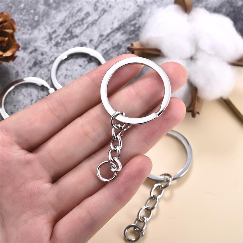 320pcs/Set DIY Keychain Sets Jump Rings 6mm For Earring Jewelry Making Mini Screw Eye Pin Pendant