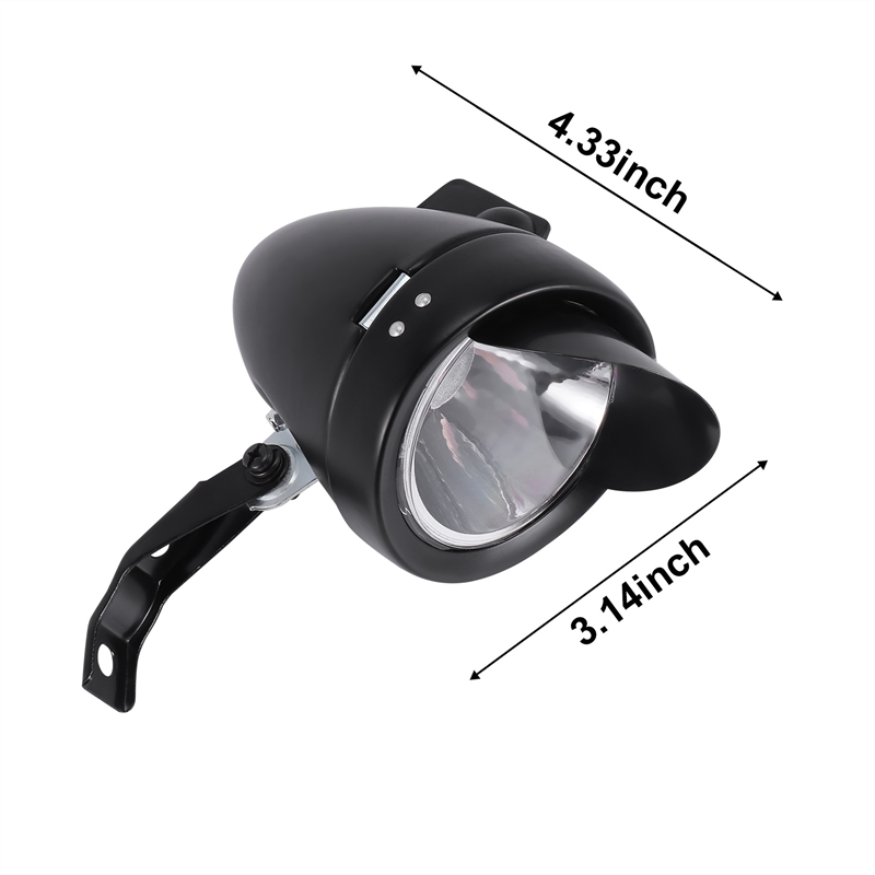 180 lumen lyssterk retro sykkel-/sykkel-/trehjulssykkellykt led-frontlykt sikkerhetslampe