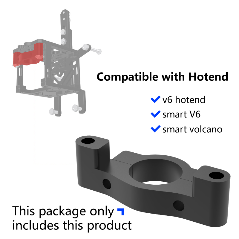 Mellow CNC Aluminium VzBoT 330/235 Printhead Bracket For Goliath Crazy Dragon Hotend VZ Extruder Sherpa Mini 3D Printer