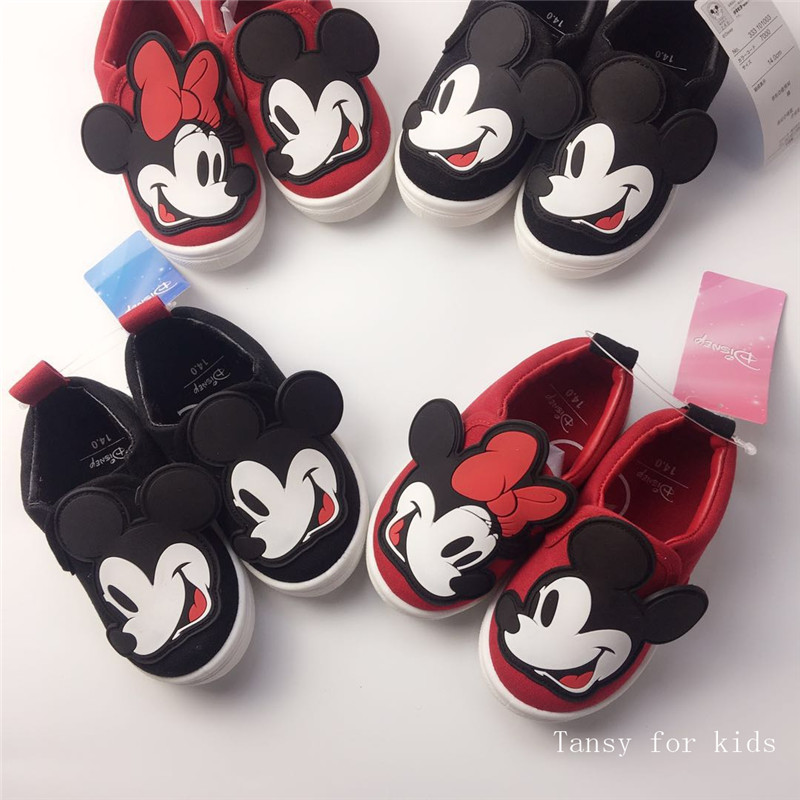 freundlicher Mickey Schuhe Minnie Schuhe Baby jungen und mädchen leinwand schuhe Kindergarten freundlicher ein Pedal schuhe freies