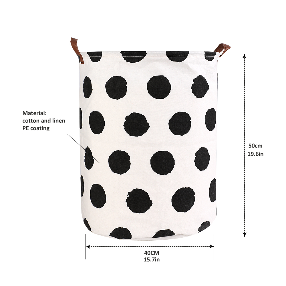 Foldable Laundry Basket Large Capacity Laundry Hamper Dirty Clothes Storage Organizer Bucket Homehold Storage Bag: Burgundy