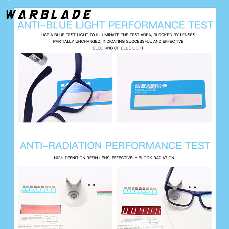Dohohdo  tr90 anti-blått lys barnebriller takrenne jenter firkantede blå lysblokkerende briller  uv400 låve fleksible briller gafas
