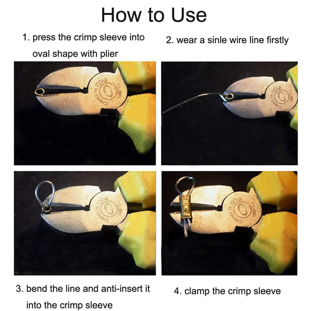 FTK 100 Uds manguitos de engarzado de un solo barril tubo de cobre línea de pesca manguitos de bucle de engarzado virola de Cable conector de cuerda de alambre aparejo
