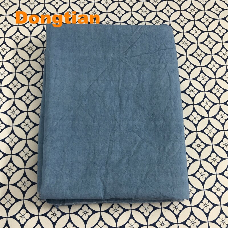 100% Cotton Natural Hand Dyed Plant Dyed Fabric Solid Color Indigo Fabric Sashiko Fabric Boro Project Fabric Width 150cm: Light Blue