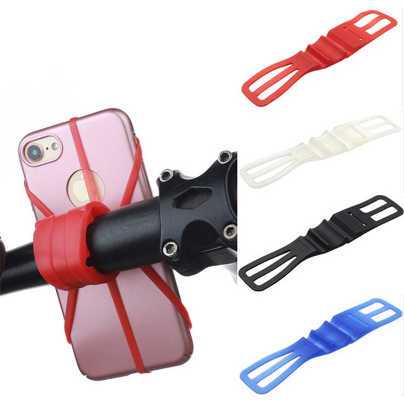 Correa de silicona para teléfono móvil, soporte para teléfono móvil para manillar de Smartphone, accesorios de bicicleta 1 unidad