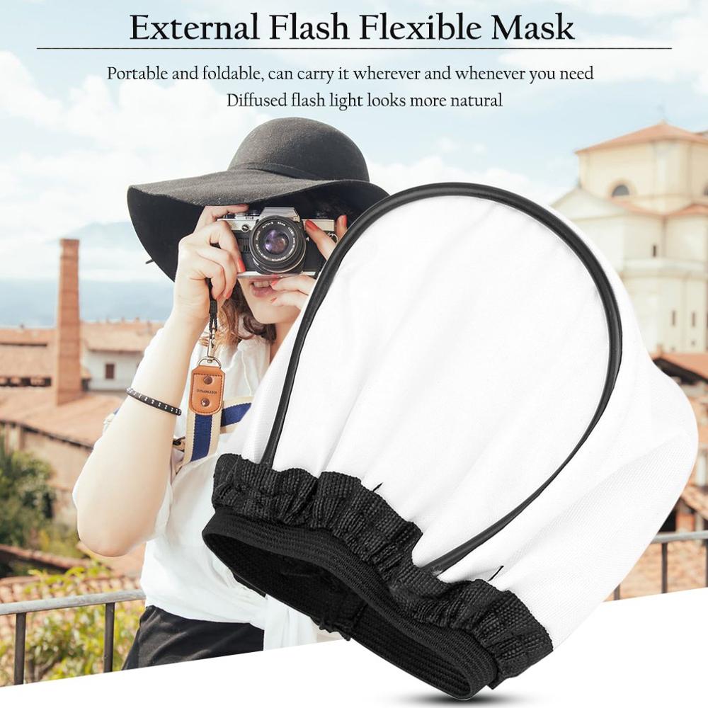 Universele Draagbare Soft Flash Bounce Diffuser Voor Canon 580EX 430EX Ii/550EX/540EZ Professionele Camera Flash Diffuser