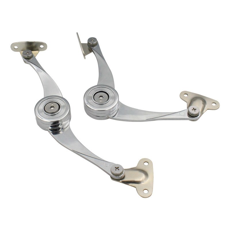 Zinc Alloy Cabinet Cupboard Door Adjustable Polishing Hinge Furniture Lift Up Strut Lid Flap Stay Support Hinge