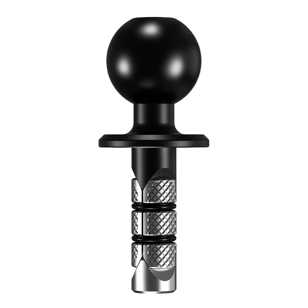 Ball Mount Adapter Aluminum Alloy Mobile Phone Holder Motorcycle Fork Stem Mount Front Fork Bar Ball Head for Motorbike Bicycle: WHITE