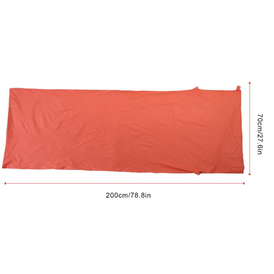 200 * 70 cm ultralette 15d nylon enkelt kuvert sovepose letvægts vandtæt camp vandring orange camping sovepose