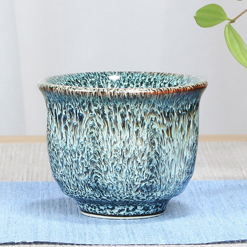 Ceramic Water Cup Maple Leaf Single Cup Teacup Tazas De Ceramica Creativas Traditional Chinese: D