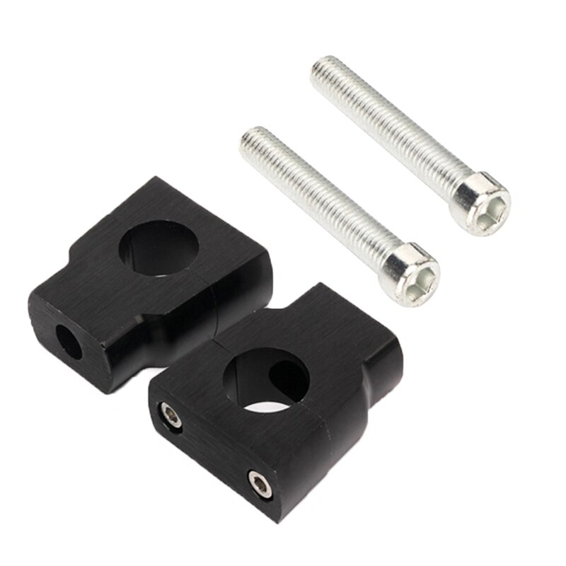 Universal 7/8" 22mm Motorcycle HandleBar Mount Clamp Riser Aluminum Alloy CNC Handle Bar Risers Clamps Motorcycle Accessories