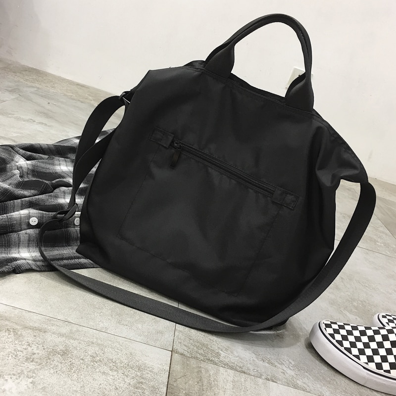 Large Capacity Nylon Waterproof Travel Shoulder Bag Women Luggage Handbag Top-handle Portable Bag For Women Tote