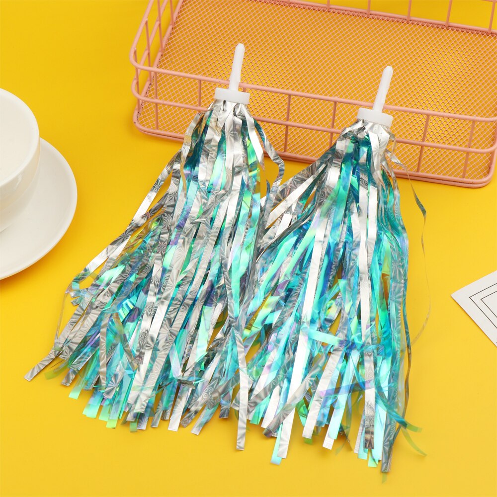 2Pcs 14cm Colorful Bike Cycling Tricycle Handlebar Tassels Kids Streamers Tassel Outdoor Sports Bike Decoration Accessories