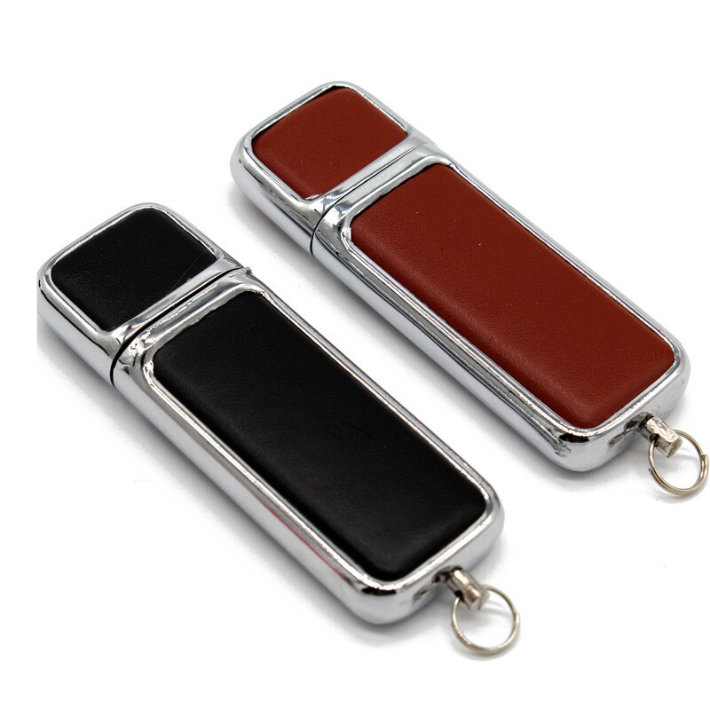 TEXT ME-Unidad Flash USB 2,0 de cuero, capacidad real, , 64GB, 4GB, 8GB, 16 GB, 32GB, especial