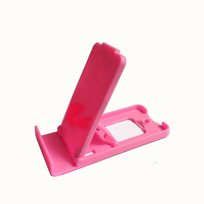 Phone Holder Cute Multi-function Adjustable Mobile Phone Holder Stand Lovely Portable Holders Stable Protective fold for iphone: Pink