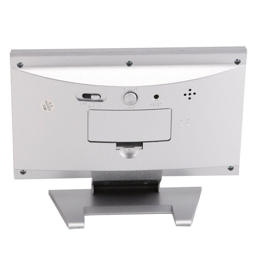 Intelligente Digitale Klok Weerstation Display Alarm Functie Klok Temperatuur Kalender Meter Thermometer Vochtigheid Draad A1F1