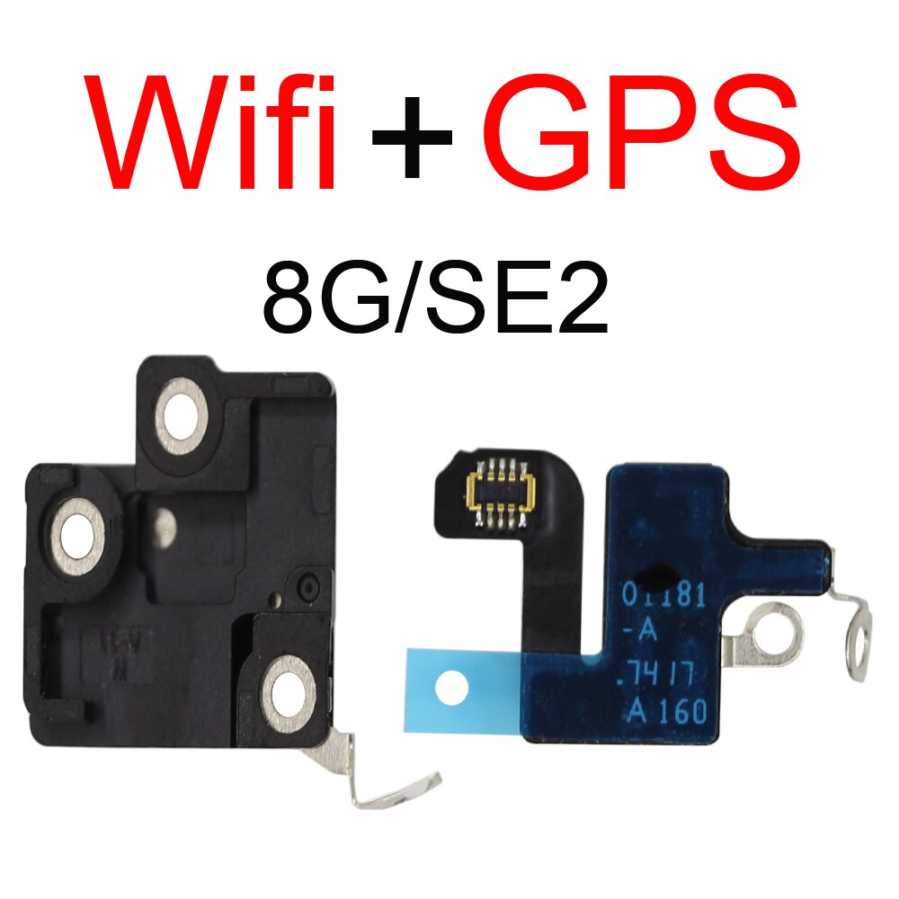 Wifi + gps wifi signal antenne flex til iphone  se 6 6s 7 8 plus x xr xs max trådløs oplader antenne samling flex dele: 8g se2 wifi gps