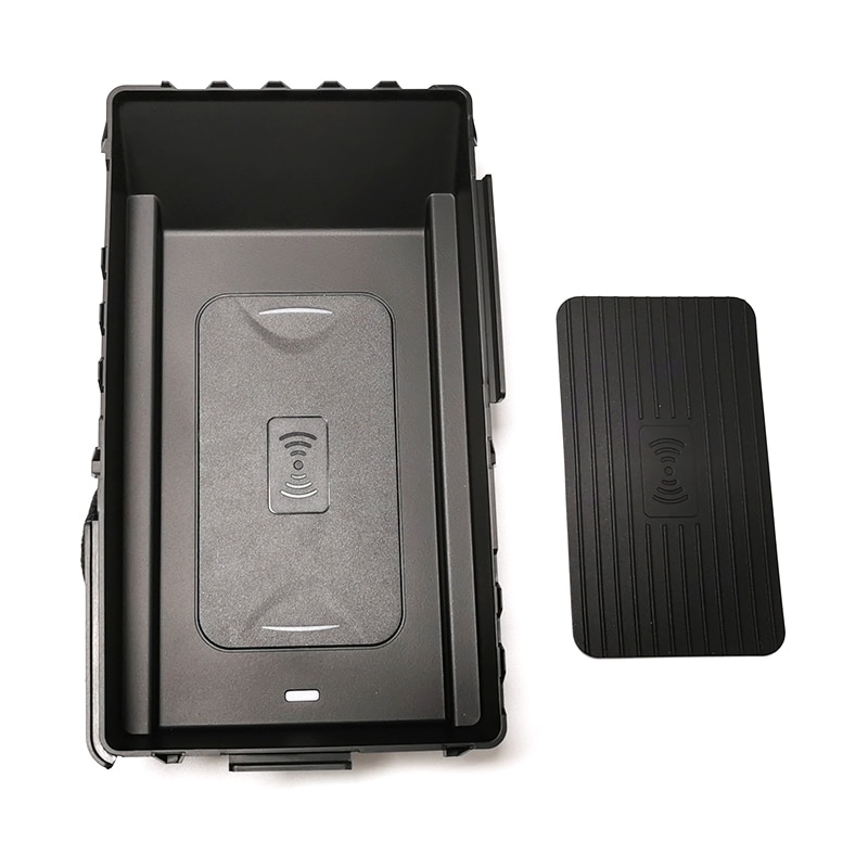 Cargador inalámbrico QI para coche para Skoda Kodiak Kodiaq 10w, funda de carga, accesorios de cargador de teléfono inalámbrico para iPhone 8