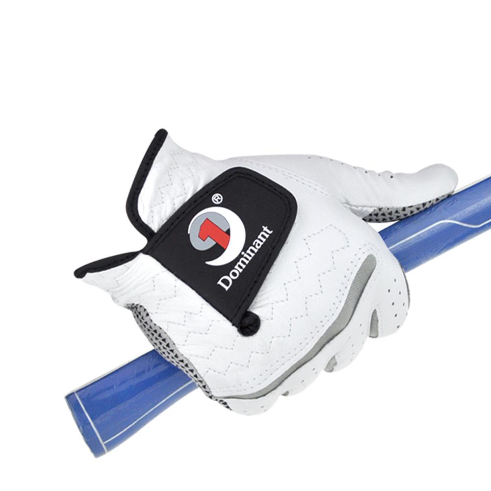 Mannen Golf Handschoen Luxe Pu Lederen Anti-Slip Deeltjes Rechterhand Handschoen Handbescherming Golf Accessoires Op Voor Golf sport