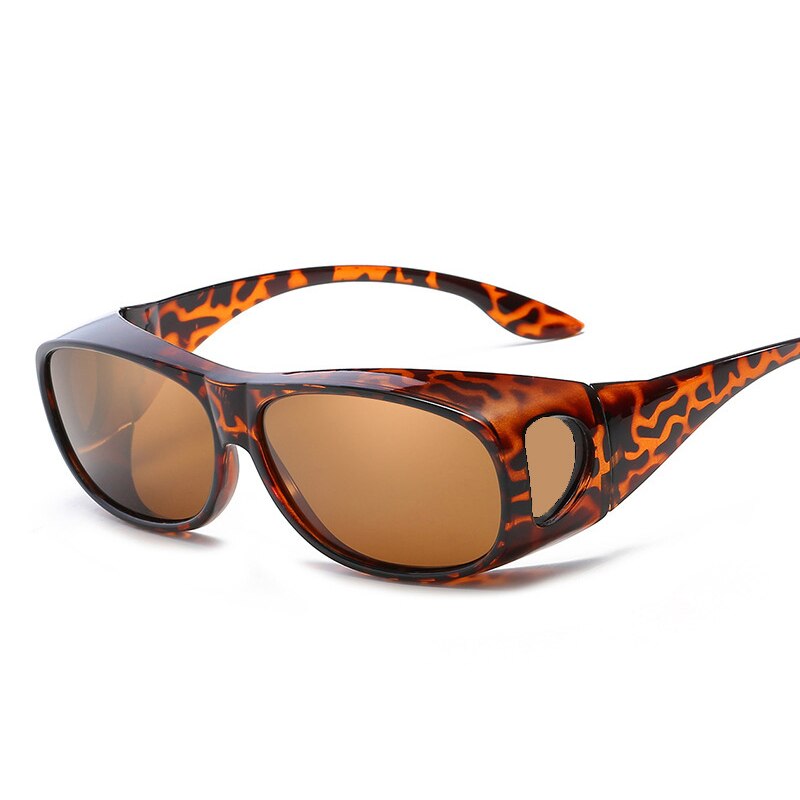 Polarized sunglasses driver driving goggles, sports sunglasses Driving Shades Travel Fishing Sun Glasses: leopard print