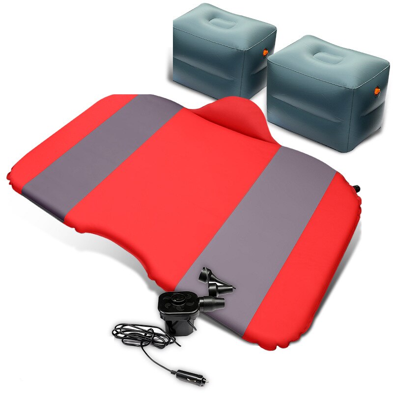 Car inflatable bed car supplies sleeping pad Rear Seat air bed travel Outdoor Car Accessories Camping Mat Cushion camping bed: Orange