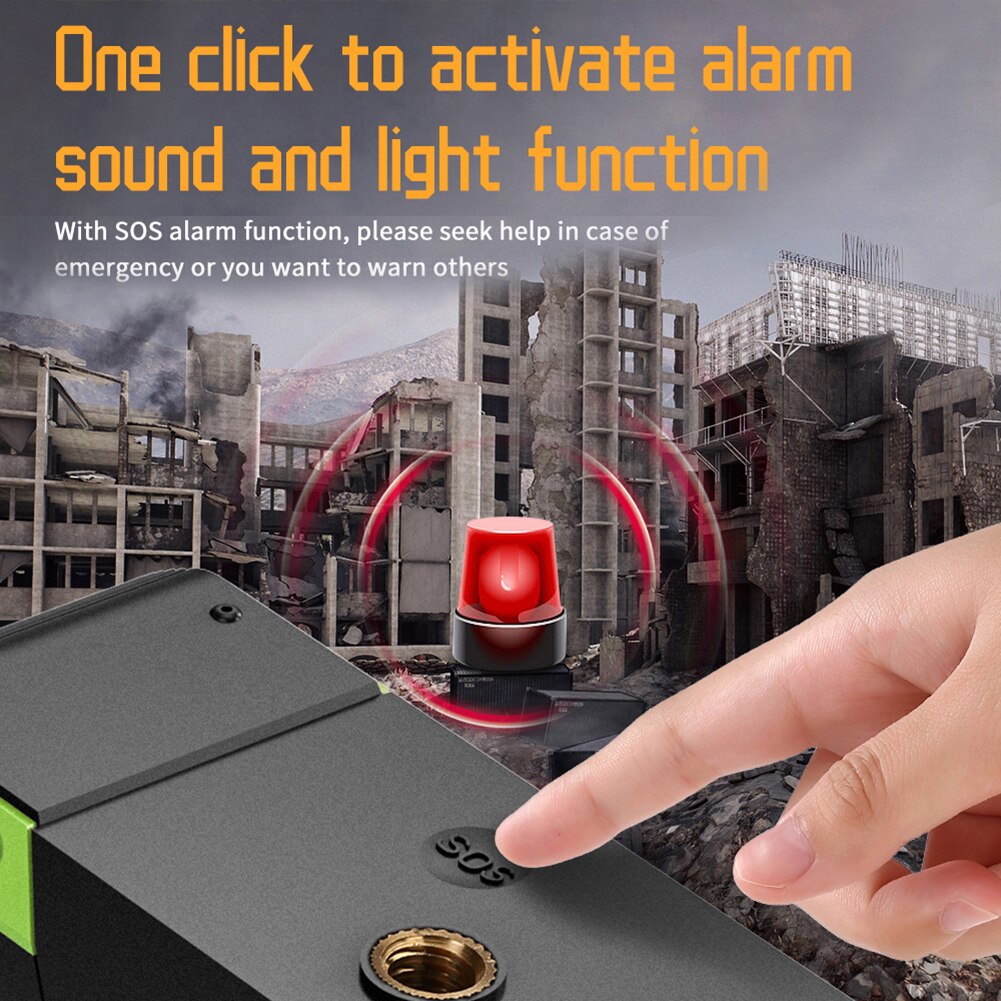 Radio solaire AM/FM étanche à manivelle, lampe de poche LED d&#39;urgence d&#39;extérieur et batterie externe 5000mAh
